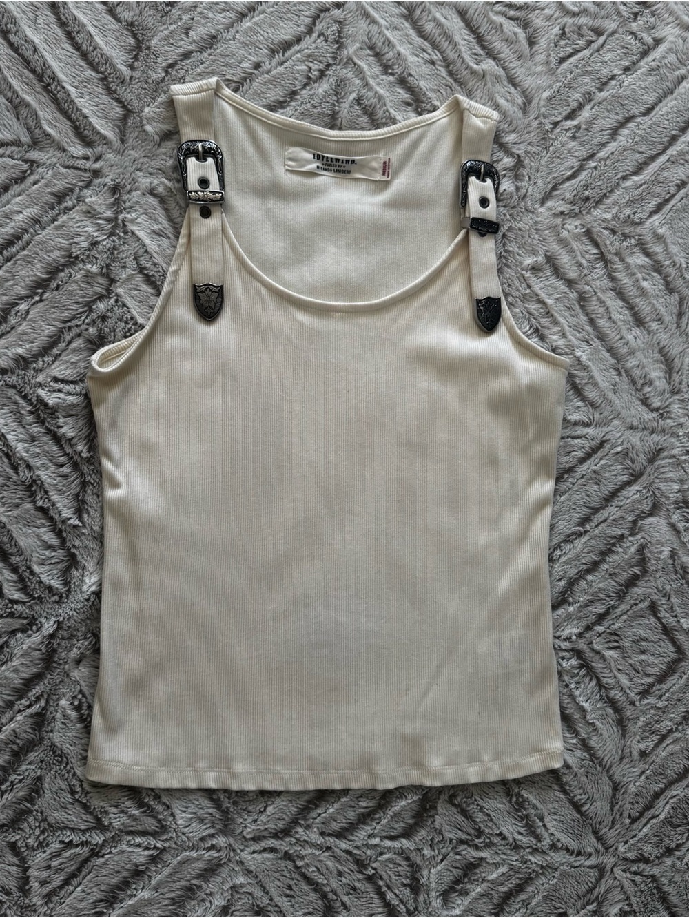 IDYLLWIND Miranda Lambert Wylie Rib Knit Buckle Tank WORN ONCE LIKE NEW Medium - Picture 2 of 9